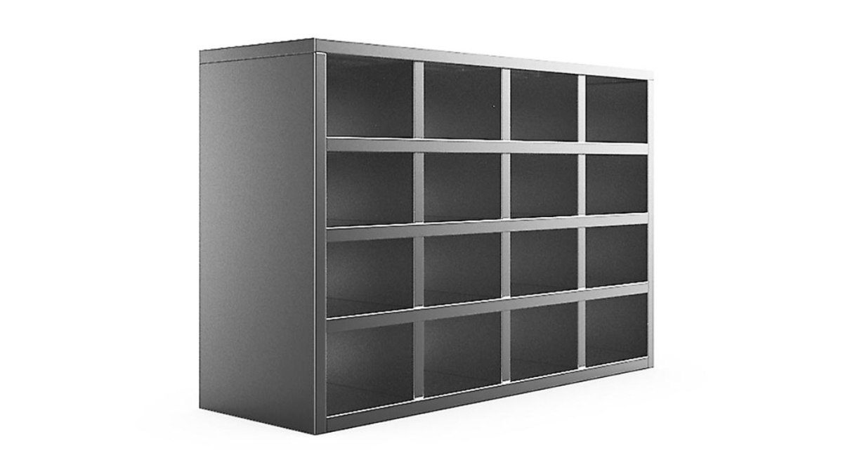 不锈钢四层鞋柜